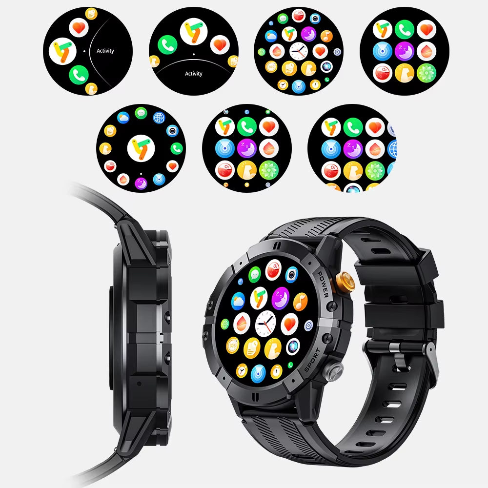 Outdoor Military Smart Watch Bluetooth Call Smartwatch Fitness Clock IP68 Waterproof Sports Men'S Watches for IOS Android 2025