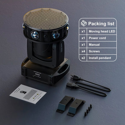 Mini LED 6X15W RGBW Moving Head Lighting 138PCS Bulbs Beam Lights DMX512 Stage Light for Disco KTV Party Lighting