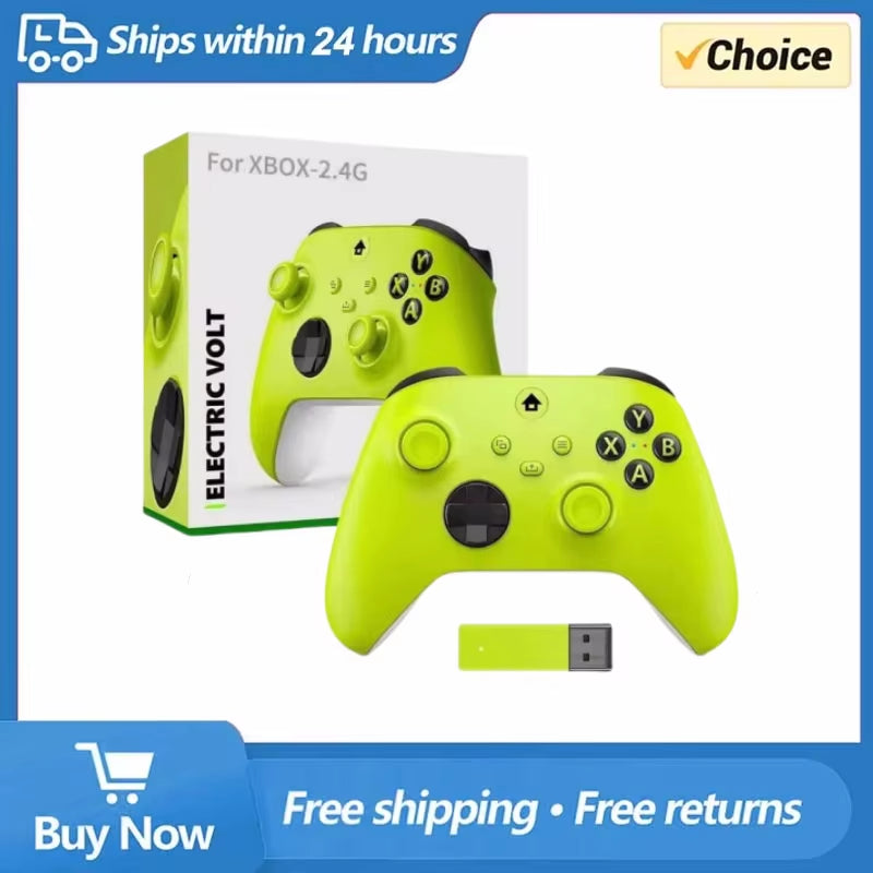 2025 New Wireless Controller Compatible with Xbox One, Xbox Series X/S, Xbox One X/S, PC with 2.4Ghz Wireless Adapter Gamepad