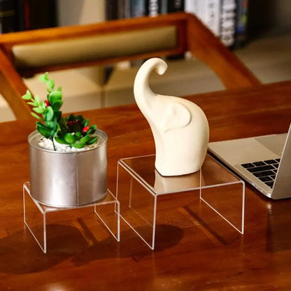 Acrylic Monitor Stand Durable Clear Laptop and Screen Riser Cake Jewelry Art Display Cabinet Hand Office Doll Decor Displaystand
