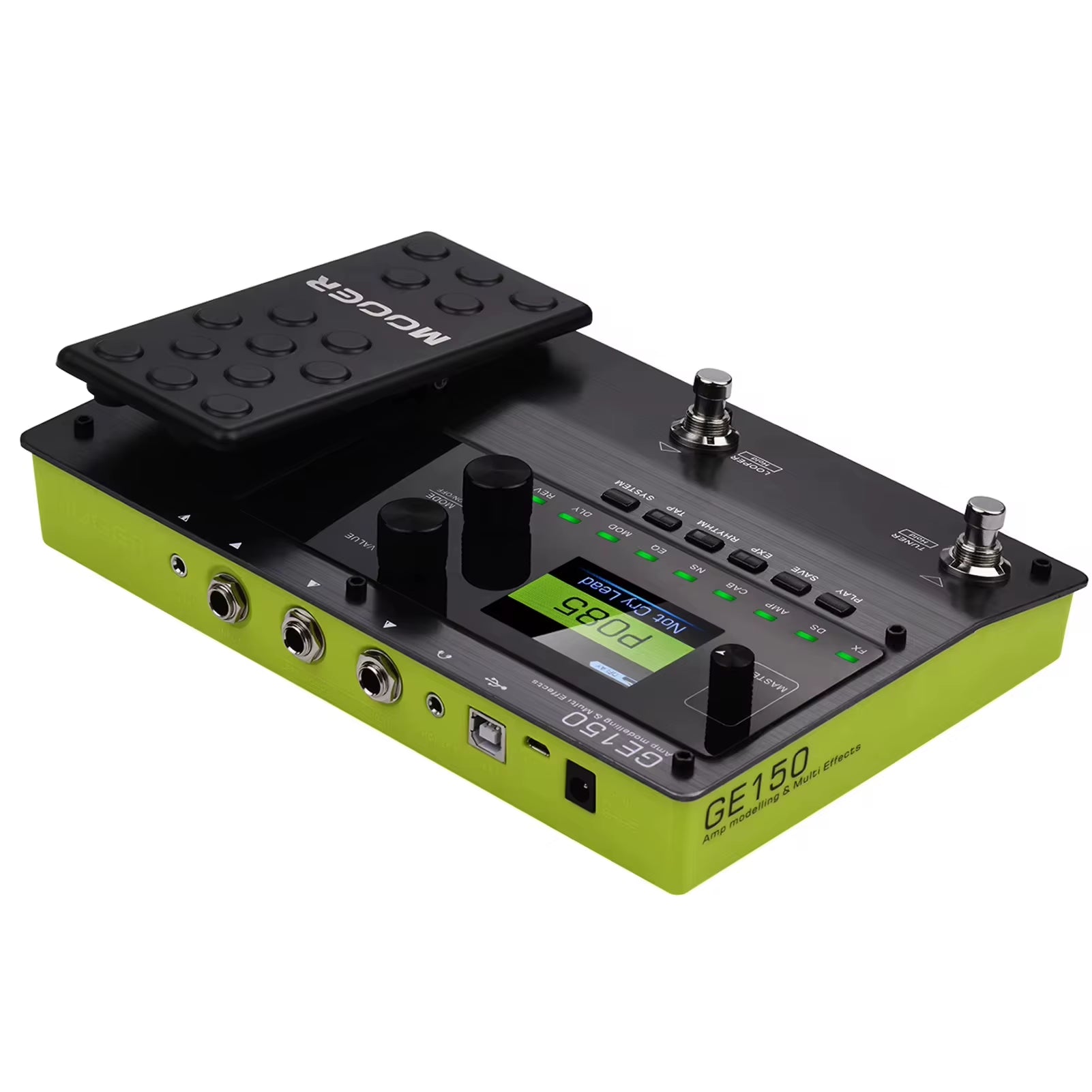 GE150 Amp Modelling & Multi Effects Pedal 55 Amplifier Models 151 Effects 80S Looper 40 Drum Rhythms 10 Metronome Tap