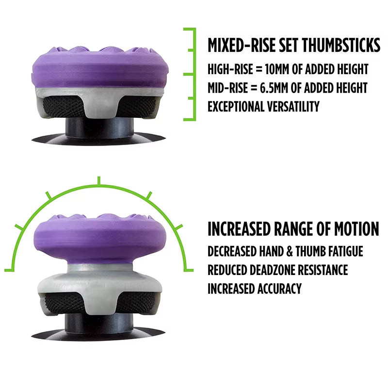 2Pcs Thumbstick Cover for Xbox One Controller Heightened Thumb Grip Stick Joystick Extender Caps for Xbox One Accessories