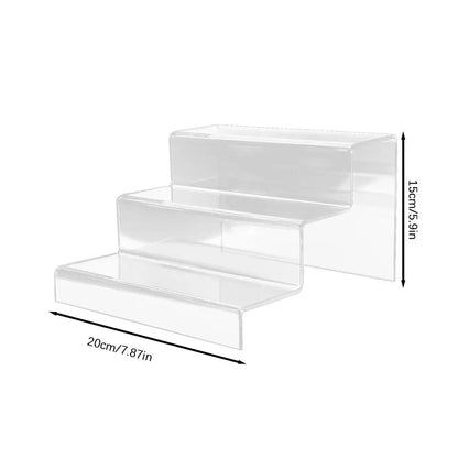 Acrylic Monitor Stand Durable Clear Laptop and Screen Riser Cake Jewelry Art Display Cabinet Hand Office Doll Decor Displaystand