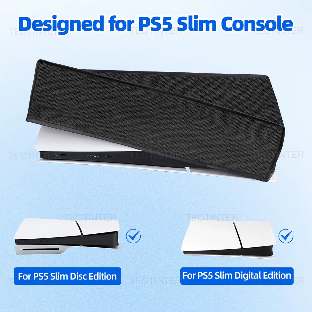 Horizontal Dust Proof Cover for Ps5/Slim/Pro Console Protector Case Anti-Scratch Sleeve Protective Cover for PS5 Accessories
