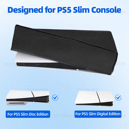 Horizontal Dust Proof Cover for Ps5/Slim/Pro Console Protector Case Anti-Scratch Sleeve Protective Cover for PS5 Accessories