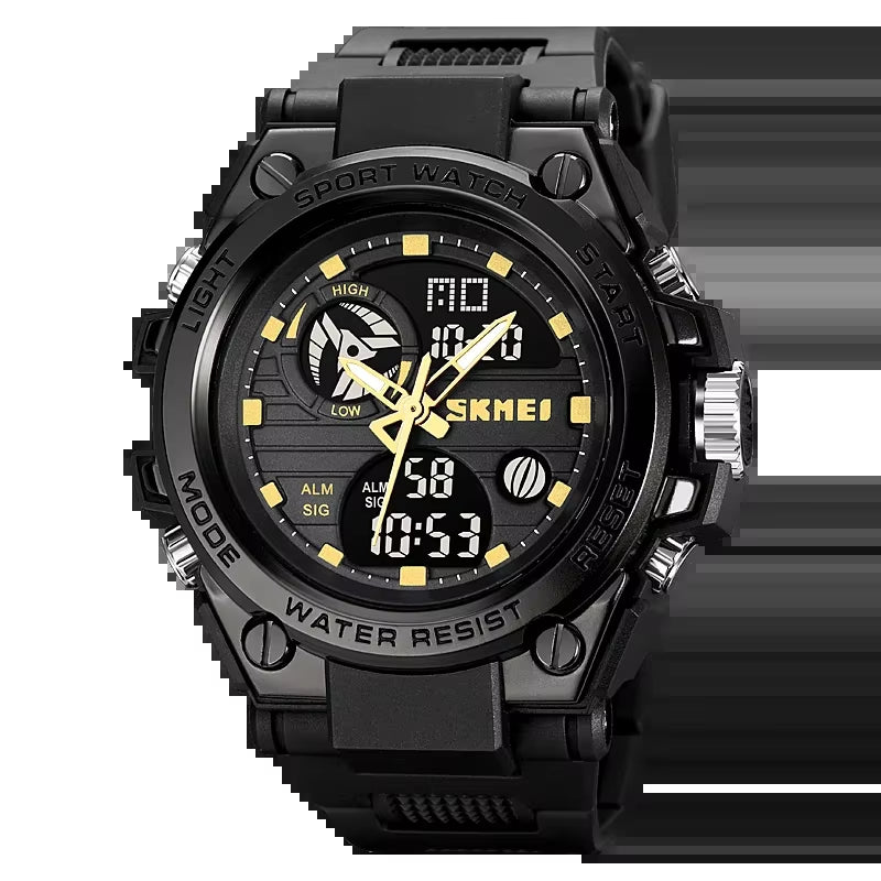 2031 Mens Multifunction Chrono Date 5Bar Waterproof Wristwatch Reloj Hombre Japan Digital Movement Back Light Sport Watche