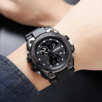 2031 Mens Multifunction Chrono Date 5Bar Waterproof Wristwatch Reloj Hombre Japan Digital Movement Back Light Sport Watche