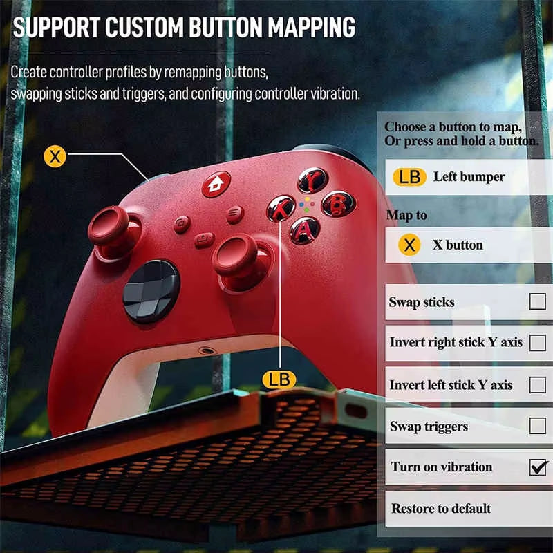 2025 New Wireless Controller Compatible with Xbox One, Xbox Series X/S, Xbox One X/S, PC with 2.4Ghz Wireless Adapter Gamepad