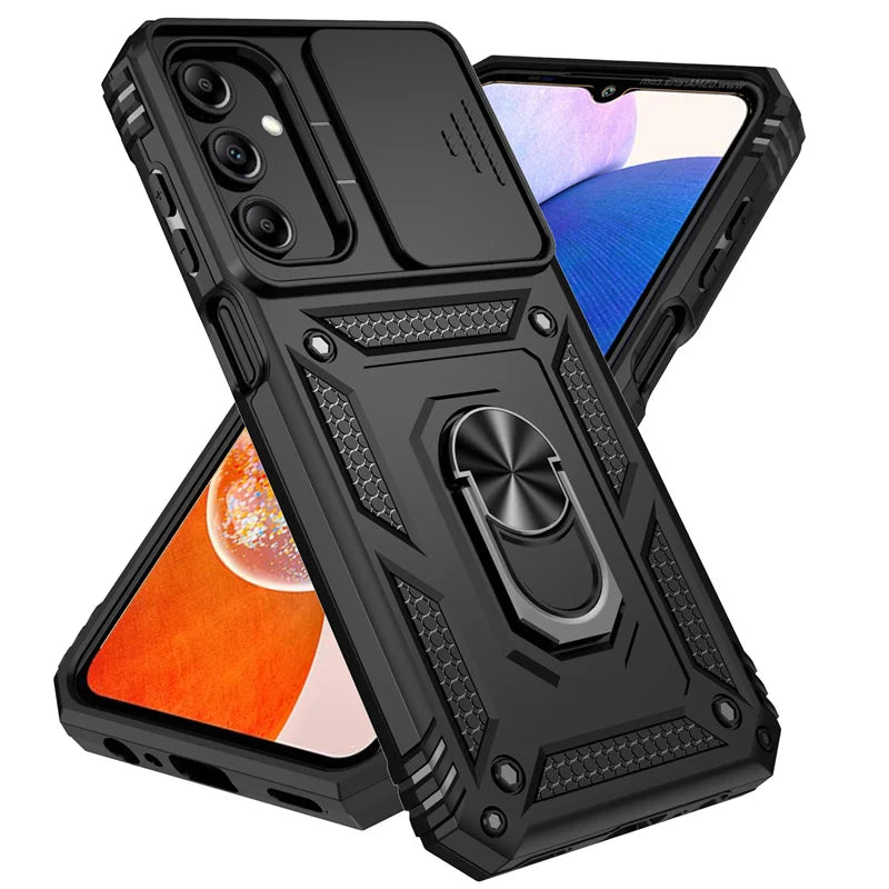 Slide Camera Lens Case for Samsung Galaxy A13 A23 A33 A53 A73 A22 A32 A52 A72 5G Armor Shockproof Coque for A04S M13 M23 M33 M53