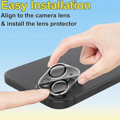 [3-Pack Camera Lens Protector for iPhone 15 (6.1-Inch) & iPhone 15 Plus (6.7-Inch), 9H Tempered Glass, [LifetimeSupport][Case-Friendly][Anti-Scratch][Does Not Affect Night Shots]