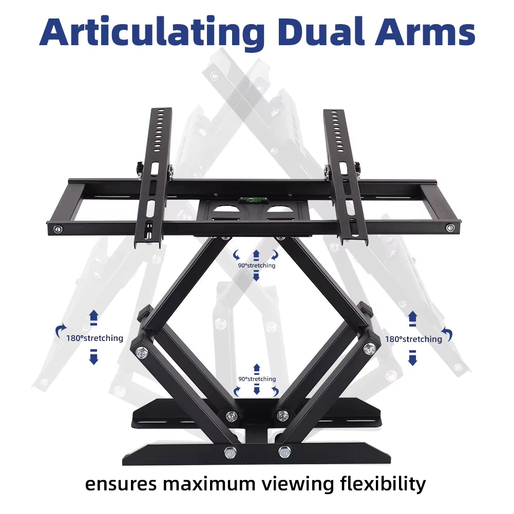 Full Motion TV Wall Mount Bracket for 26-55 Inch LED LCD Tilt Swivel