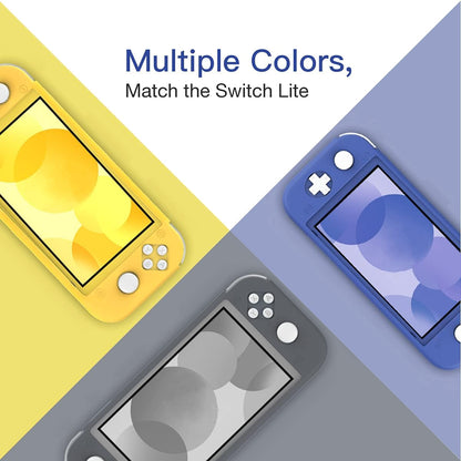 Protective Case for Switch Lite, Silicone Cover, Shock-Absorption Anti-Scratch Non-Slip Case - Blue
