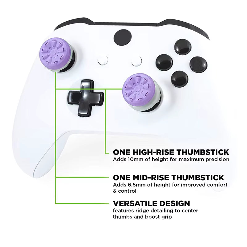 2Pcs Thumbstick Cover for Xbox One Controller Heightened Thumb Grip Stick Joystick Extender Caps for Xbox One Accessories
