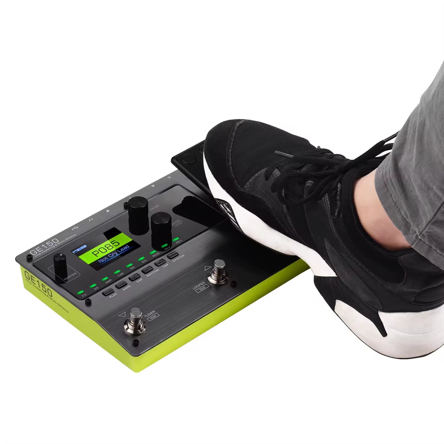 GE150 Amp Modelling & Multi Effects Pedal 55 Amplifier Models 151 Effects 80S Looper 40 Drum Rhythms 10 Metronome Tap
