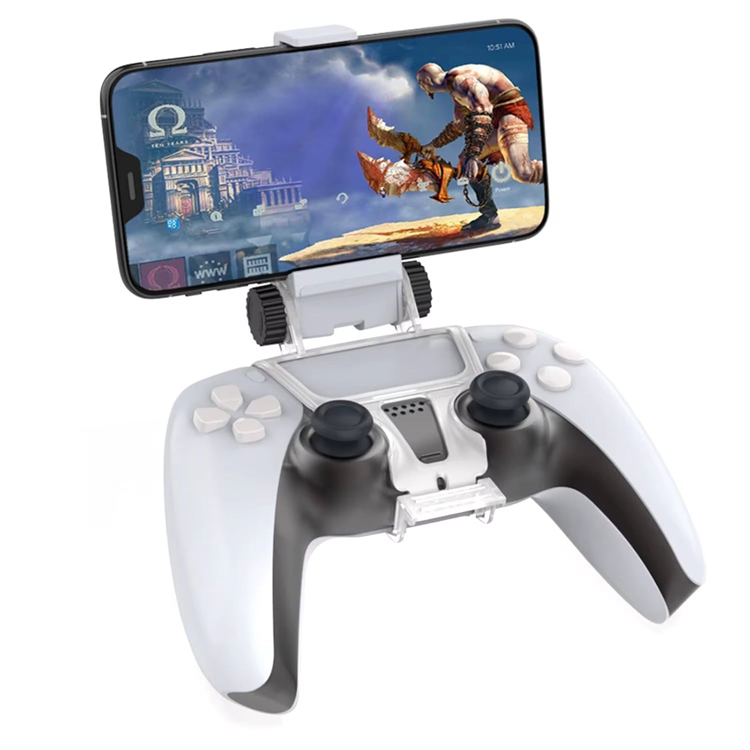 PC Flexible Controller Clamp Stand 360 Degree Angle Adjustment Phone Holder for PS5 Controller Gamepad Game Accessories