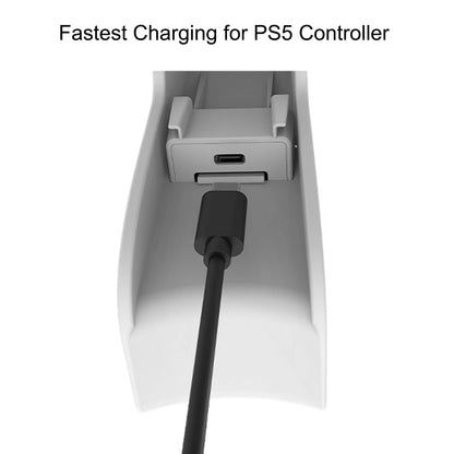 2 in 1 PS5 Controller Charger with Headphone Holder Smart Charging Dock Station for PS5 Controller