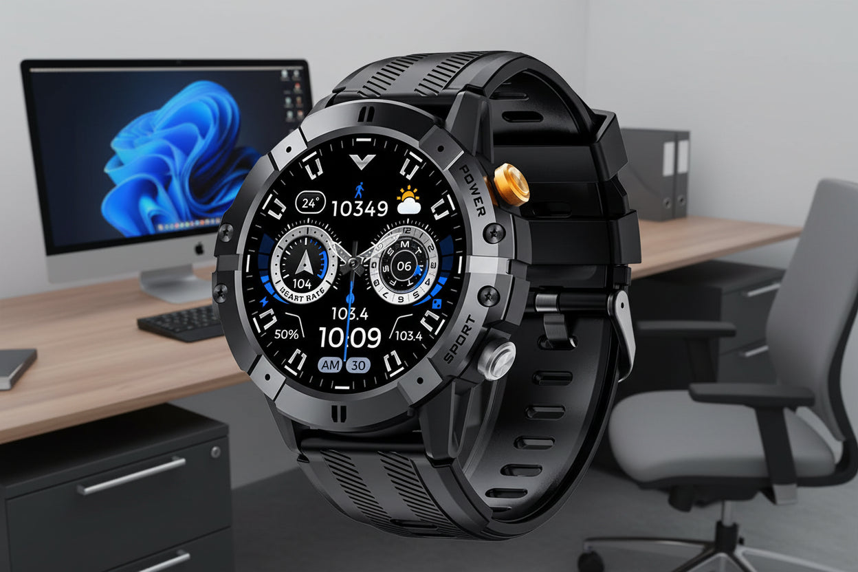 Outdoor Military Smart Watch Bluetooth Call Smartwatch Fitness Clock IP68 Waterproof Sports Men'S Watches for IOS Android 2025