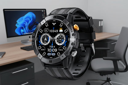 Outdoor Military Smart Watch Bluetooth Call Smartwatch Fitness Clock IP68 Waterproof Sports Men'S Watches for IOS Android 2025