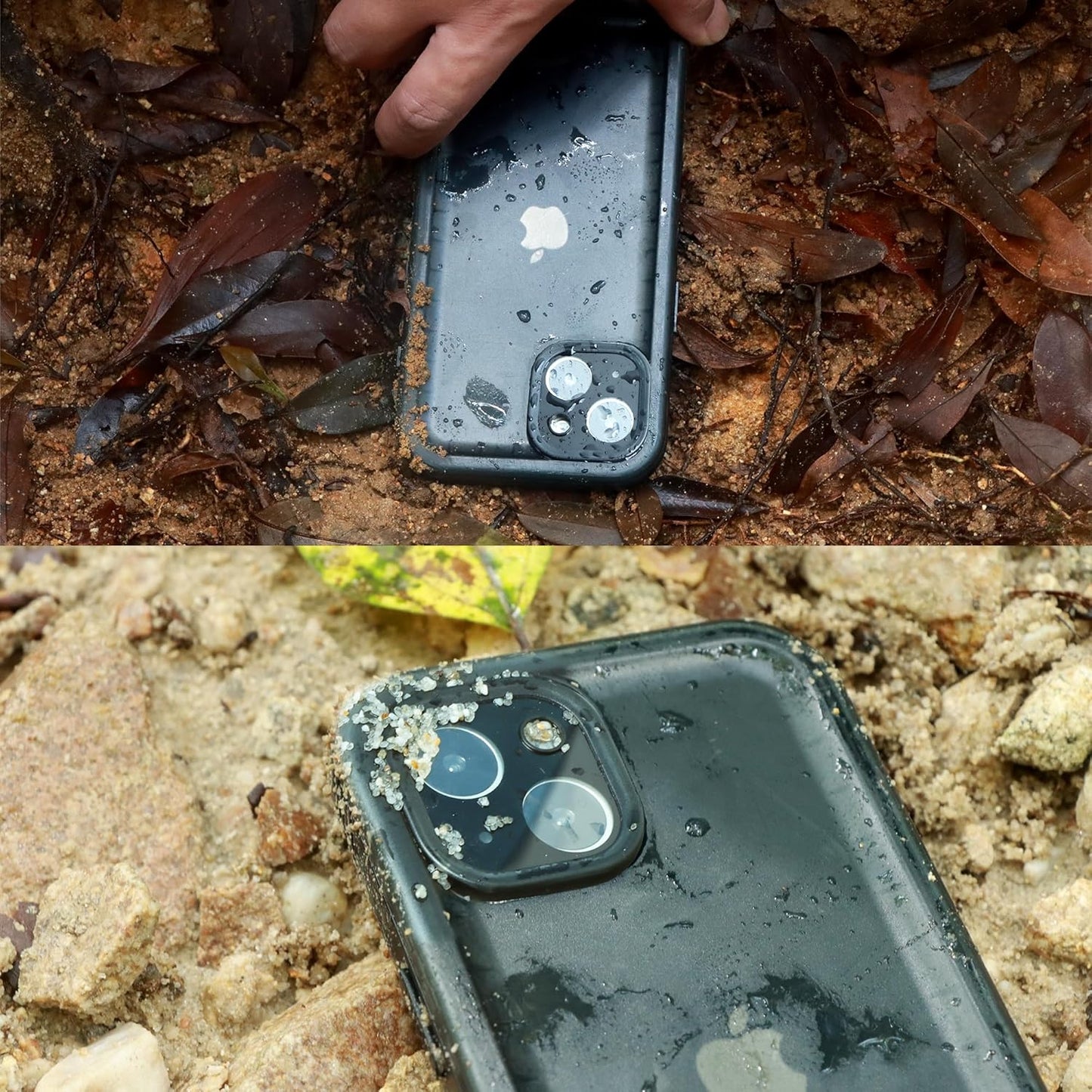 SPORTLINK for iPhone 15 Case Waterproof - Shockproof Heavy Duty Front and Back Cover [Built in Screen/Camera Protector] 360 Full Body Protective [Dustproof][IP68 Underwater] Military Bumper-6.1" Black