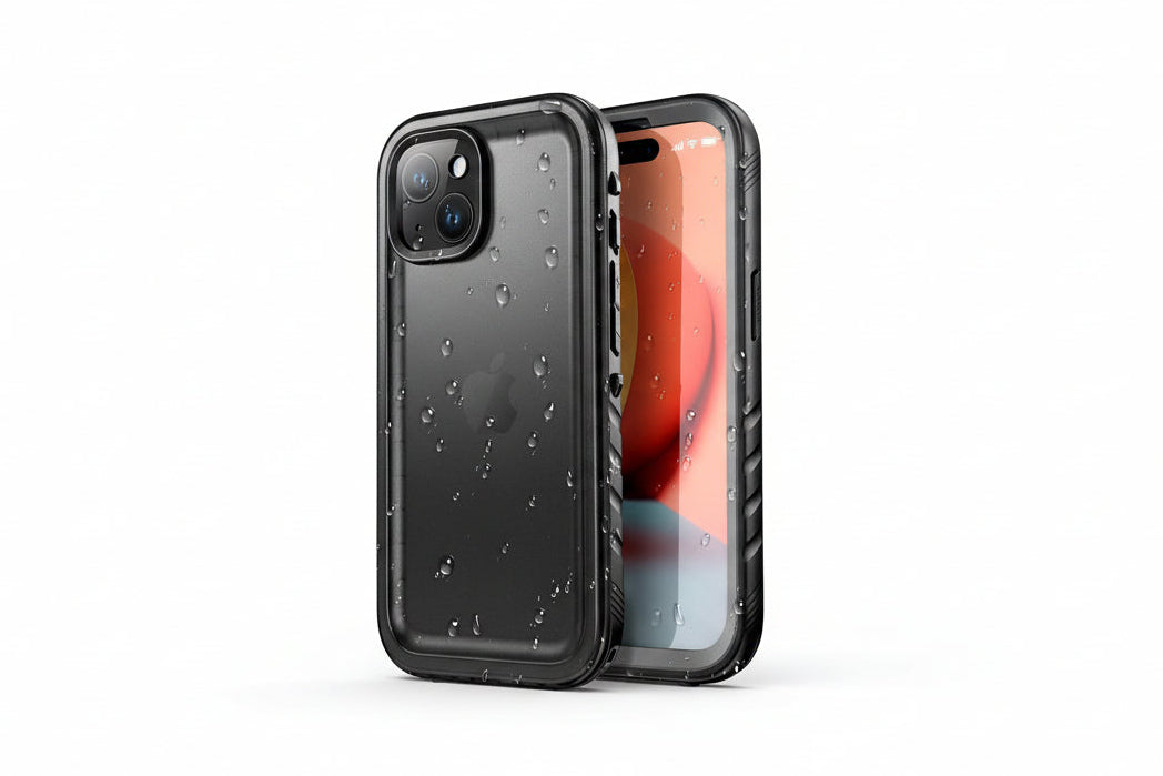 SPORTLINK for iPhone 15 Case Waterproof - Shockproof Heavy Duty Front and Back Cover [Built in Screen/Camera Protector] 360 Full Body Protective [Dustproof][IP68 Underwater] Military Bumper-6.1" Black