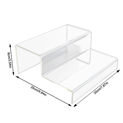 Acrylic Monitor Stand Durable Clear Laptop and Screen Riser Cake Jewelry Art Display Cabinet Hand Office Doll Decor Displaystand