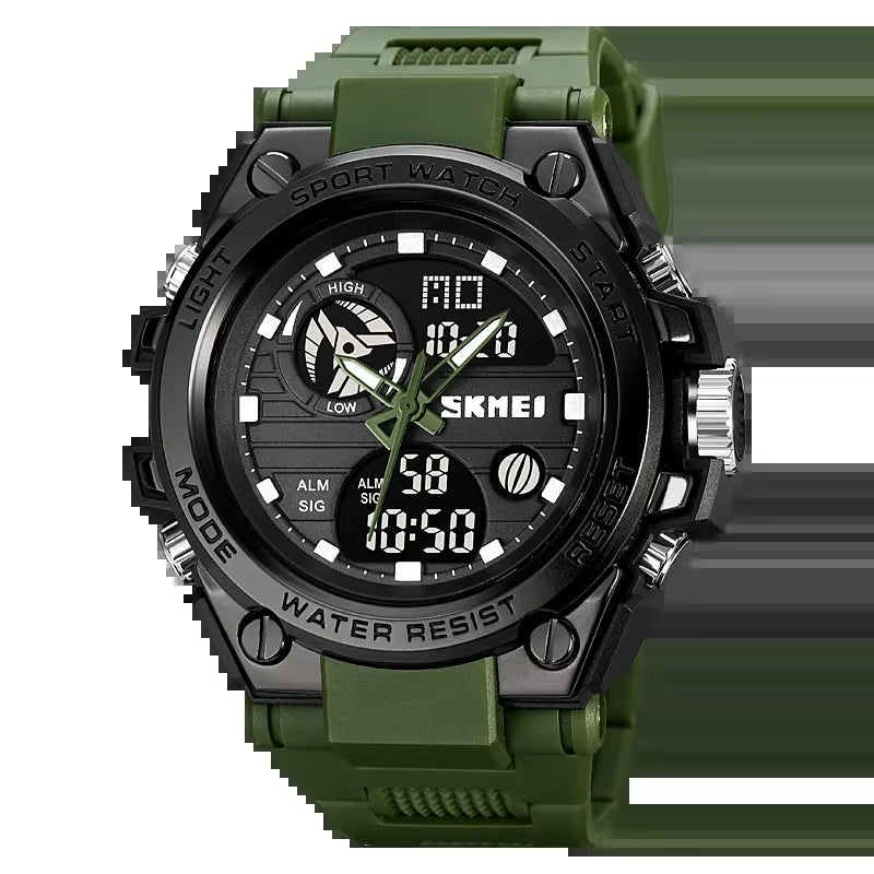 2031 Mens Multifunction Chrono Date 5Bar Waterproof Wristwatch Reloj Hombre Japan Digital Movement Back Light Sport Watche
