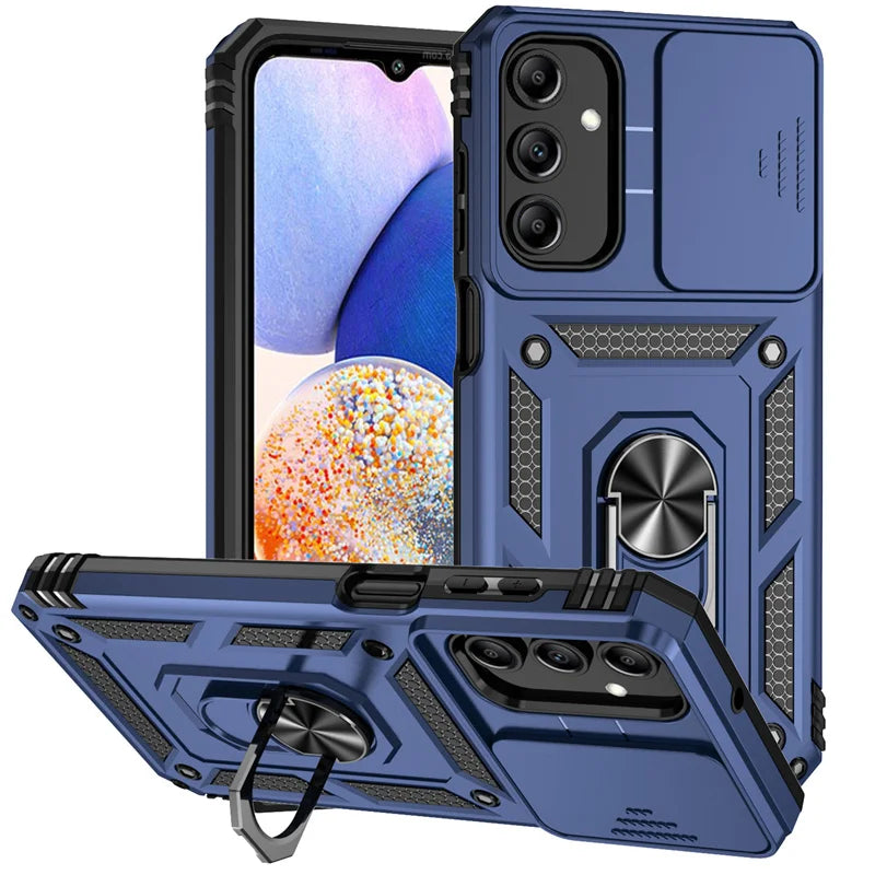 Slide Camera Lens Case for Samsung Galaxy A13 A23 A33 A53 A73 A22 A32 A52 A72 5G Armor Shockproof Coque for A04S M13 M23 M33 M53