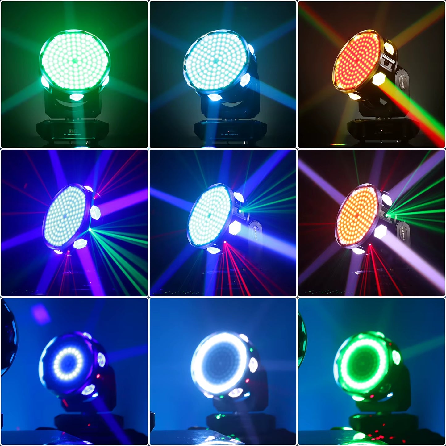 Mini LED 6X15W RGBW Moving Head Lighting 138PCS Bulbs Beam Lights DMX512 Stage Light for Disco KTV Party Lighting