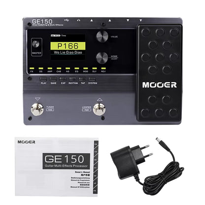 GE150 Amp Modelling & Multi Effects Pedal 55 Amplifier Models 151 Effects 80S Looper 40 Drum Rhythms 10 Metronome Tap