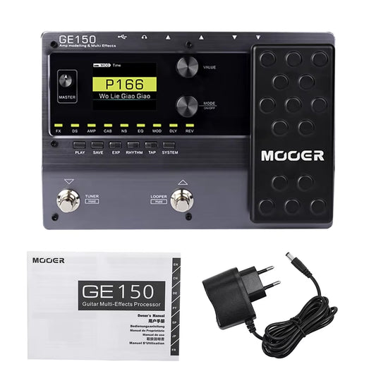 GE150 Amp Modelling & Multi Effects Pedal 55 Amplifier Models 151 Effects 80S Looper 40 Drum Rhythms 10 Metronome Tap