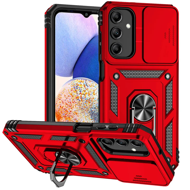 Slide Camera Lens Case for Samsung Galaxy A13 A23 A33 A53 A73 A22 A32 A52 A72 5G Armor Shockproof Coque for A04S M13 M23 M33 M53